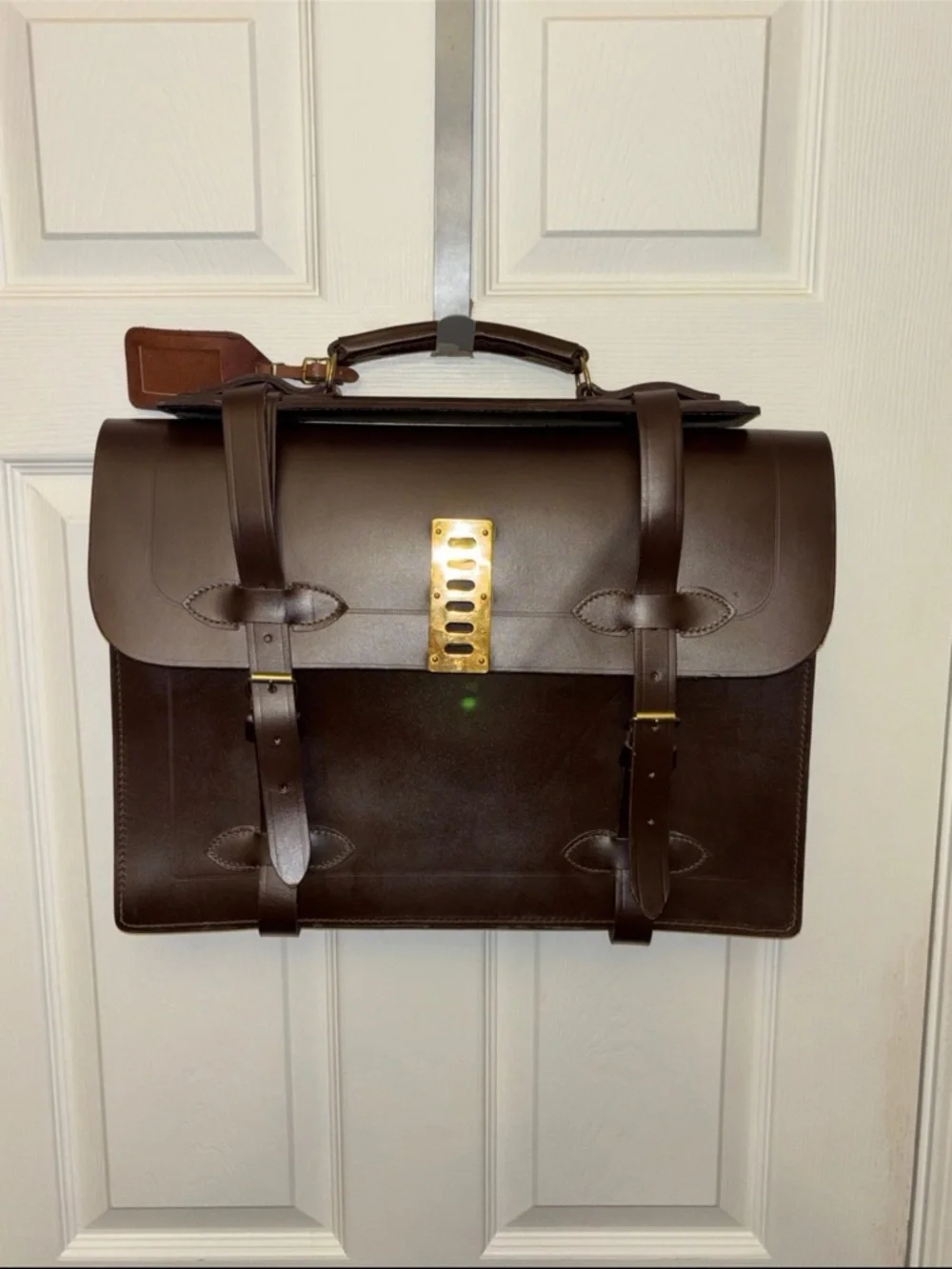 Vintage G.I. US Military Briefcase Leather Specialty